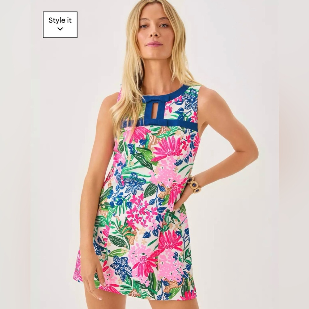 Colorful Floral Sleeveless Dress